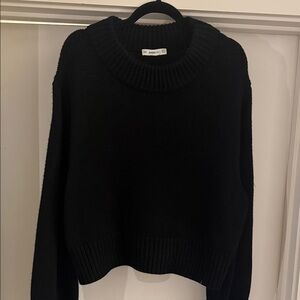 Zara Black Crew Neck Sweater